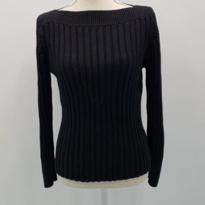 Black Banana Republic Boatneck Sweater